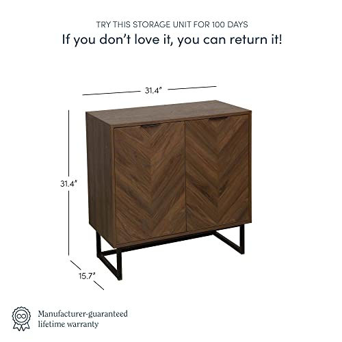 Nathan James Enloe Modern Sideboard Buffet, 32 inch Storage Accent