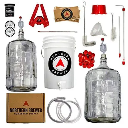 Northern Brewer Deluxe Homebrew Starter Kit, Equipment and 5 Gallon Recipe (Bavarian Hefeweizen)