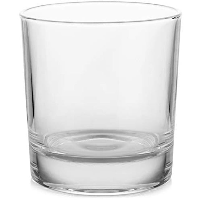 Whiskey Glasses Set of 4 Simple Design | Bar Glasses | Old Fashioned Tumblers | Lowball Glasses | Rocks Glasses | 12 OZ Drinking Glass