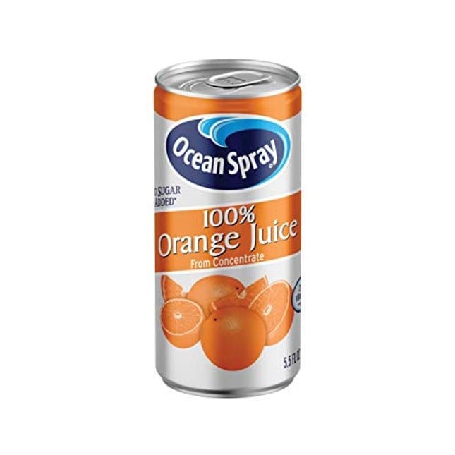 Ocean Spray 100% Orange Juice Mini Cans, 5.5 Ounce (Pack of 48)