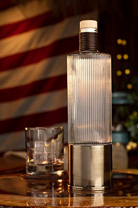 12 Gauge Patriotic Whiskey Decanter for Liquor Scotch Bourbon