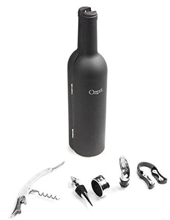 Ozeri OW06A Wine Bottle Corkscrew & Accessory Set 5-Piece,Black