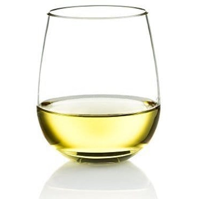 Poolside Unbreakable Stemless Plastic Wine Glasses ~ Elegant Durable Reusable Glassware ~ Sophisticated Design ~ Shatterproof Dishwasher Safe Indoor / Outdoor Barware ~ 100% Tritan ~ Set of 4 ~ 16 oz