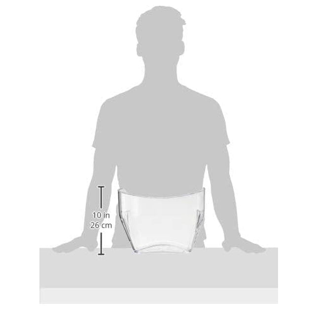 Prodyne - AB-14-A Prodyne On Ice Beverage Tub, 12.5" x 8.5" x 9.75", Clear