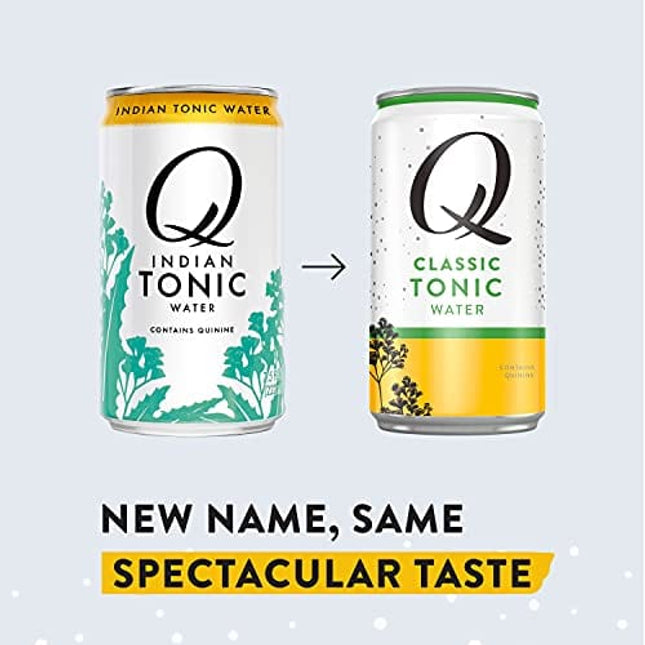 Q Mixers Classic Tonic Water, Premium Cocktail Mixer Made with Real Ingredients, 7.5 Fl Oz (Pack of 24)