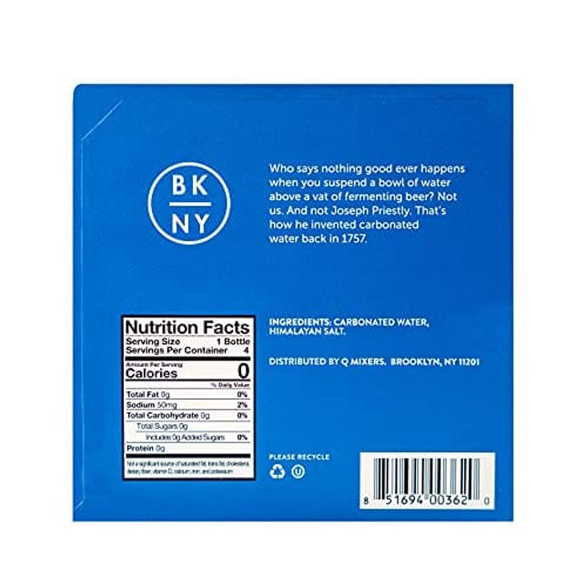 Q Mixers Club Soda, Premium Club Soda, 6.7 Fl Oz (Pack of 24)