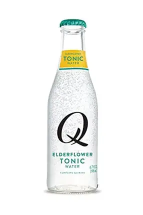 Q Mixers Elderflower Tonic Water, Premium Cocktail Mixer Made with Real Ingredients, 6.7 Fl oz, 24 Bottles