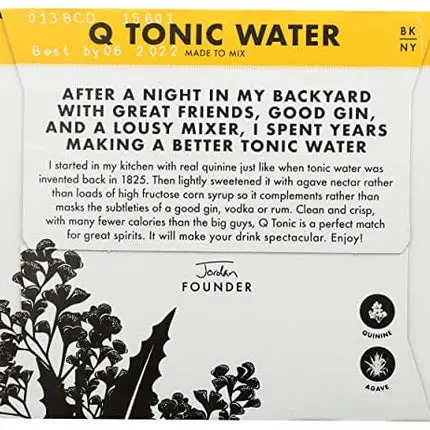 Q Drinks Tonic Water, 7.5 Fl Oz (pack of 4)
