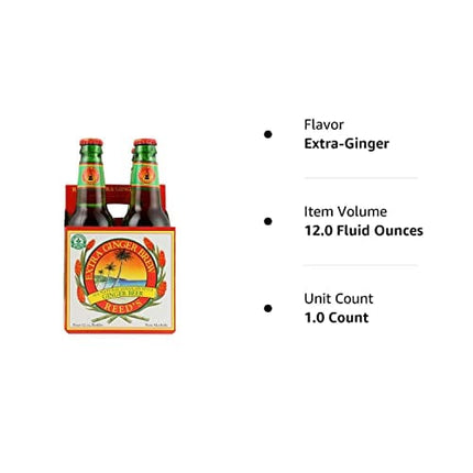 Reeds Extra Ginger Brew, 48 Ounce - 6 per case, 12 Ounce (Pack of 24)