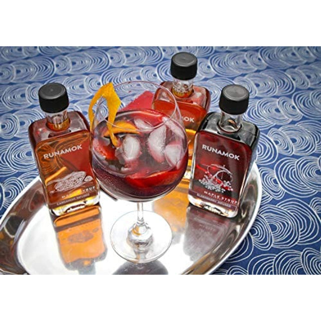 Runamok Cardamom Infused Maple Syrup - Authentic & Real Vermont Maple Syrup | Gluten Free & Natural Sweetener | Great for Cooking, Pancakes, Cocktails & Desserts | 8.45 Fl Oz (250mL)