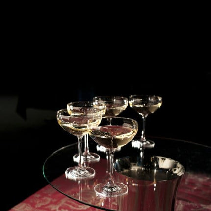 Schott Zwiesel Tritan Crystal Glass Saucer Champagne, 9-1/2-Ounce, Set of 6 -