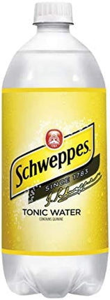 Schweppes Tonic Water, 33.8 Fl Oz (Pack of 6, Total of 202.8 Fl Oz)