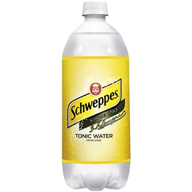 Schweppes Tonic Water, 33.8 Fl Oz (Pack of 6, Total of 202.8 Fl Oz)