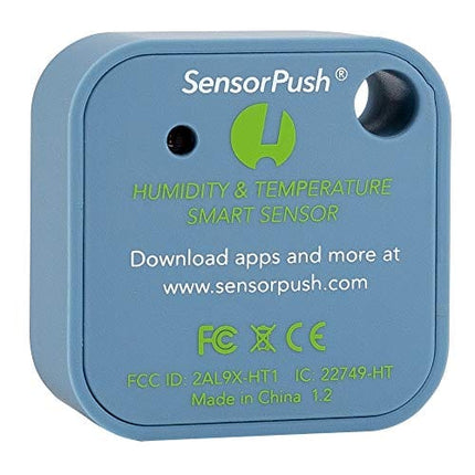 SensorPush HT1 Wireless Thermometer/Hygrometer for iPhone/Android. USA Developed and Supported Humidity/Temperature/Dewpoint/VPD Monitor/Logger. Indoor/Outdoor Smart Sensor with Alerts