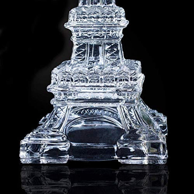 6 Hook Tabletop Glass Eiffel Tower Design Stemware Rack/Rotate 6 Wine Glass Storage Holder Stand Air Drying Rack