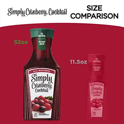 Simply Cranberry Cocktail, 52 Fl Oz Bottle