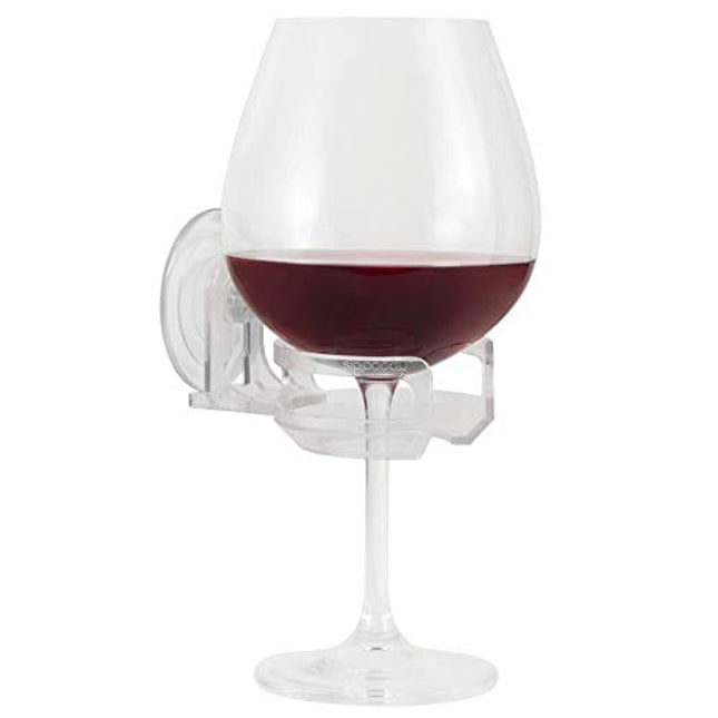 The Original SipCaddy Shower Beer & Bath Wine Holder | Portable Cupholder | Shower Caddy | Drink Holder for Beer & Wine | American-Made Suction Cup | The Best | Clear