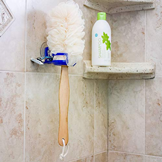 The Original SipCaddy Shower Beer & Bath Wine Holder | Portable Cupholder | Shower Caddy | Drink Holder for Beer & Wine | American-Made Suction Cup | The Best | Clear