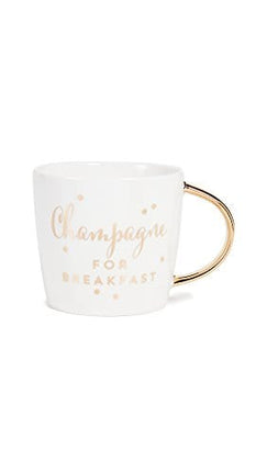 slant collections 14-Ounce Porcelain Coffee Mug, Champagne