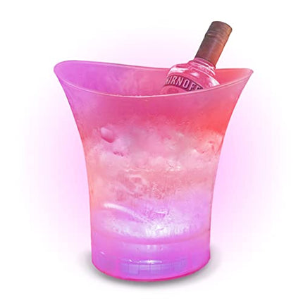 Smad LED Lighted Ice Bucket Color Changing Drinking Wine Champagne Buckets for Party Home Weddings, 5L