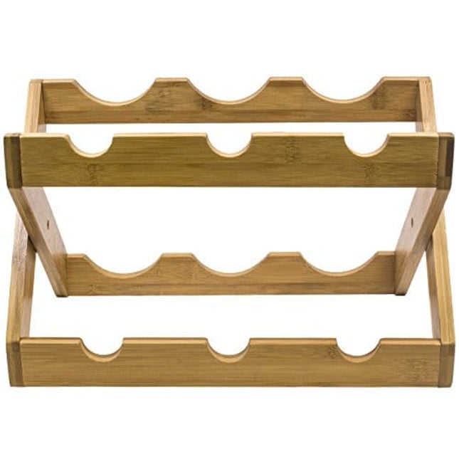 Sorbus Bamboo Foldable Countertop Wine Rack 6-Bottles (Bamboo)