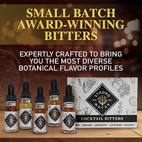 Strongwater Original Cocktail Bitters Sampler - Cocktail Bitters Set M ...