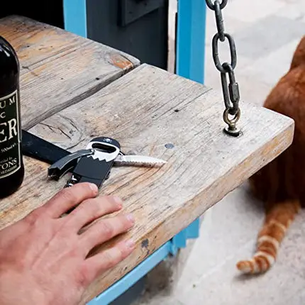 Suck UK | Pirate Bottle Opener | Legless Corkscrew Wine Opener | Beer Bottle Opener & Wine Corkscrew Pirate Accessories | Peg Leg Bottle Opener Keychain | Key Chain Kitchen Gadgets