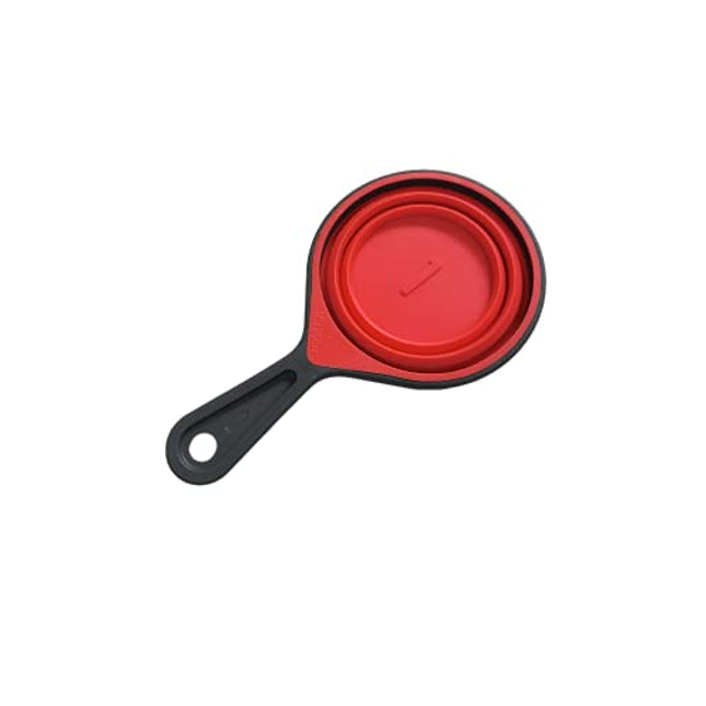 Collapsible Silicone Measuring Cups with 60ml/80ml/125ml/250ml - 4 Piece Set Kitchen Measuring Tools (4 Colors)