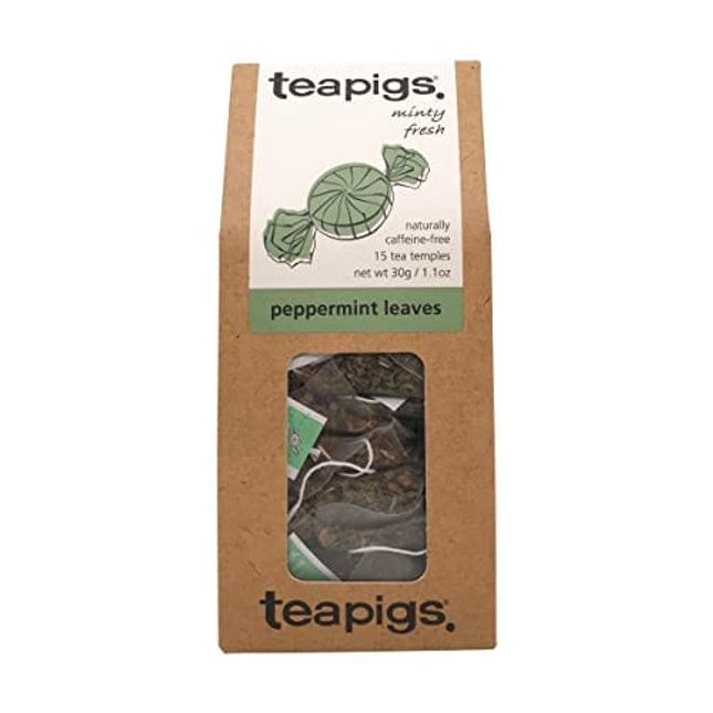 Teapigs Peppermint Leaves Tea Bags Made with Whole Leaves , 15 Count (Pack of 1)