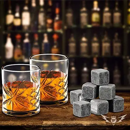 Whiskey Glasses Gift Set - Whisky Gifts for Men | Fill this Whiskey Glass Set with Your Favorite Bourbon or Scotch | Cool Gifts for Men, Father's Day Gift for Dad or Brother, Man Cave Accessories
