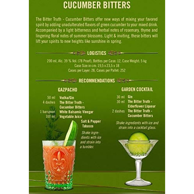 The Bitter Truth Cucumber Bitters 200ml