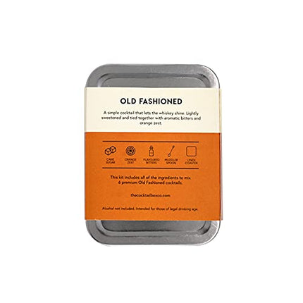 The Old Fashioned & Sazerac Cocktail Kit - The Cocktail Box Co. Premium Cocktail Kits - Hand Crafted Cocktails. Great gift for any cocktail lover! (2 Kit Variety Pack)