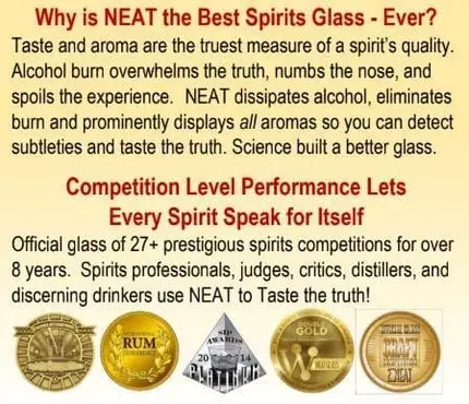 The NEAT Glass The Experience Neat Whiskey Glass Official Competition Judging Glass (2)