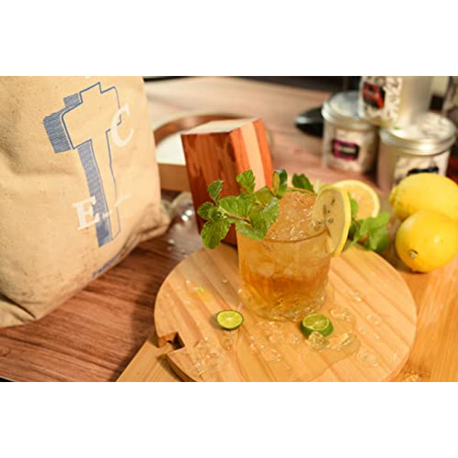 TMKEFFC Lewis Ice Bag Set Of 2, Canvas Bag for Ice Crushing，Craft Cocktail and Drinks，Reusable Three-layer thickened Bag for Home Party Bar Kitchen Use