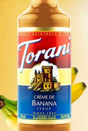 Torani Creme De Banana Syrup, 750mL