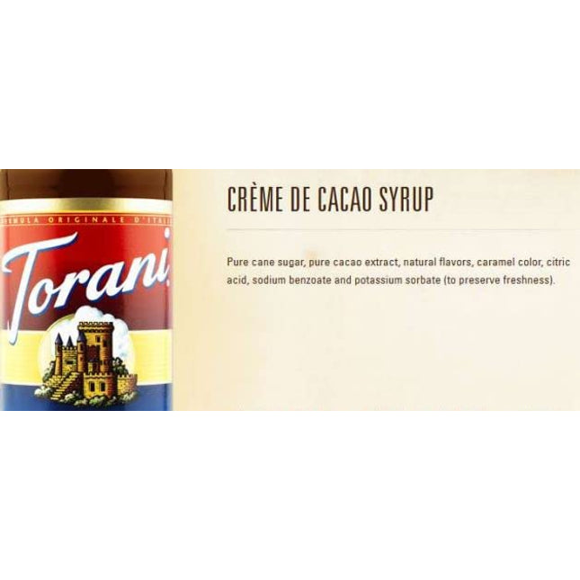 Torani - Crme De Cacao Syrup - 750 ml