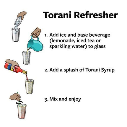 Torani Syrup Variety Pack, Soda Flavors, 25.4 Ounces (Set of 4)