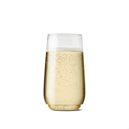 TOSSWARE POP 6oz Flute Jr SET OF 12, Premium Quality, Recyclable, Unbreakable & Crystal Clear Plastic Champagne Glasses, 12 Count (Pack of 1)