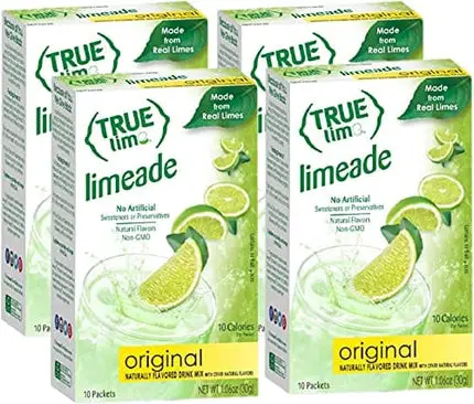 True Lime LIMEADE, True Lemon | True Citrus, 10 Count (Pack of 4)