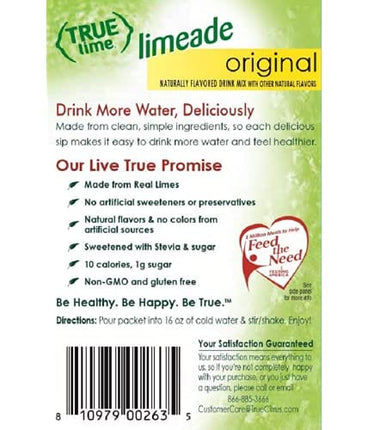 True Lime LIMEADE, True Lemon | True Citrus, 10 Count (Pack of 4)