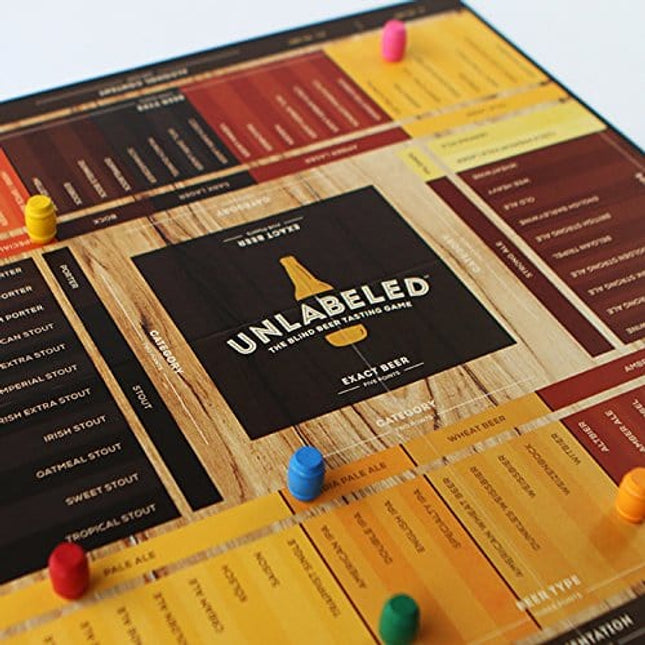 Unlabeled - The Blind Beer Tasting Board Game: Put Your Taste Buds to The Test and Play at Home or at The bar!