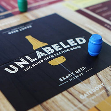 Unlabeled - The Blind Beer Tasting Board Game: Put Your Taste Buds to The Test and Play at Home or at The bar!
