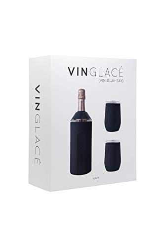 Vinglacé Wine Chiller and Stemless Glass Set