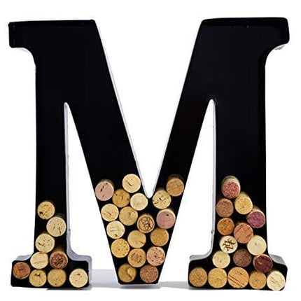 will's Metal Wine Cork Holder - Letters A to Z | Modern Housewarming Gift, Home Bar Decor, Wine Gift, Bridal Shower Gift, Engagement Gift | Large Wall Art | Home Décor