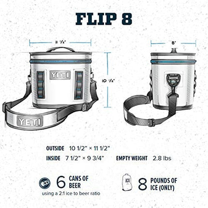 YETI Hopper Flip 8 Portable Cooler, Charcoal