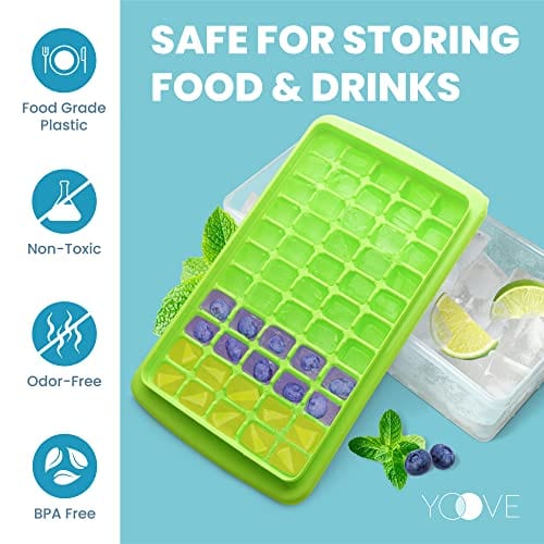 Arrow Small Ice Cube Trays for Freezer, 3 Pack - 60 Mini Cubes Per