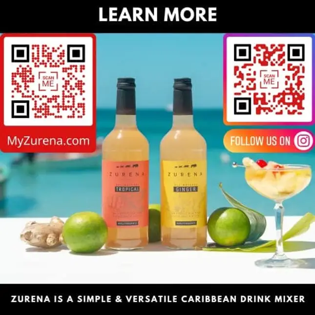 Zurena All-Natural Tropical Drink Mixer - Delicious Caribbean Cocktails in 30 Seconds with Spirits, Wine, Beer and Bubbly - Exotic Mockails With Club Soda, Juice or Tea - Contains No Alcohol