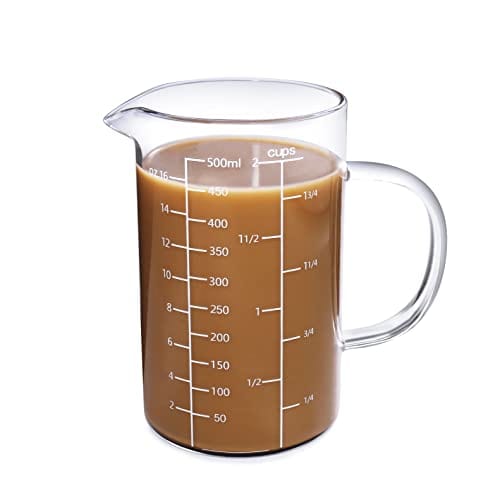 Glass Measuring Cup Multi-Function V-Shaped Spout Beaker for Cooking  Restaurant