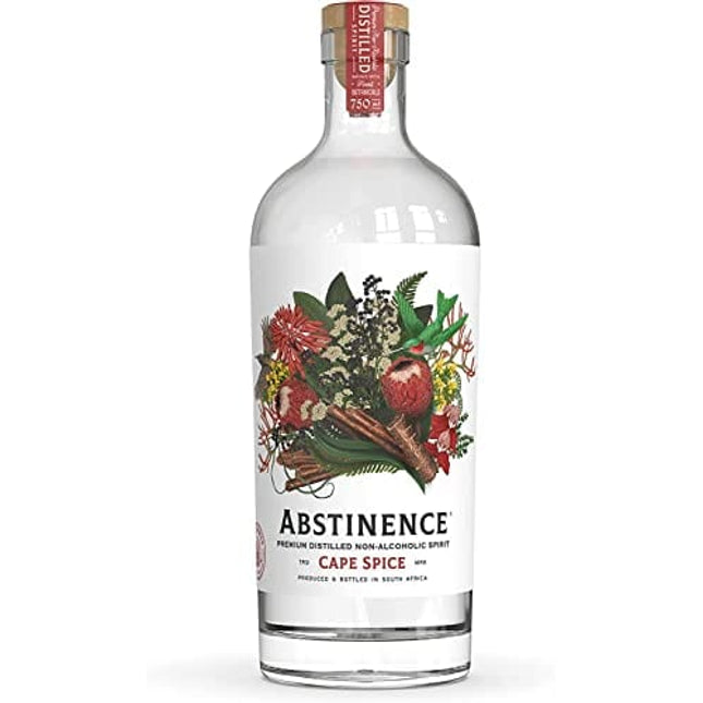 Abstinence Spirits Cape Spice | Award Winning Alcohol-Free Spirit | Calorie-free, Sugar-free | 750ml