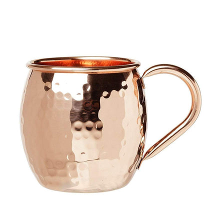 Barrel Style Moscow Mule Copper Mug with Copper Handle - Bulk Purchase - as low as USD $5.75 per mug